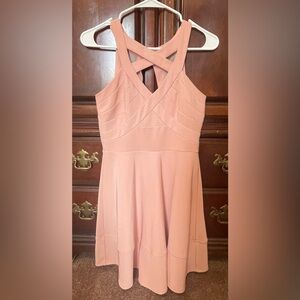 Windsor Skater Dress - Light Pink/Salmon